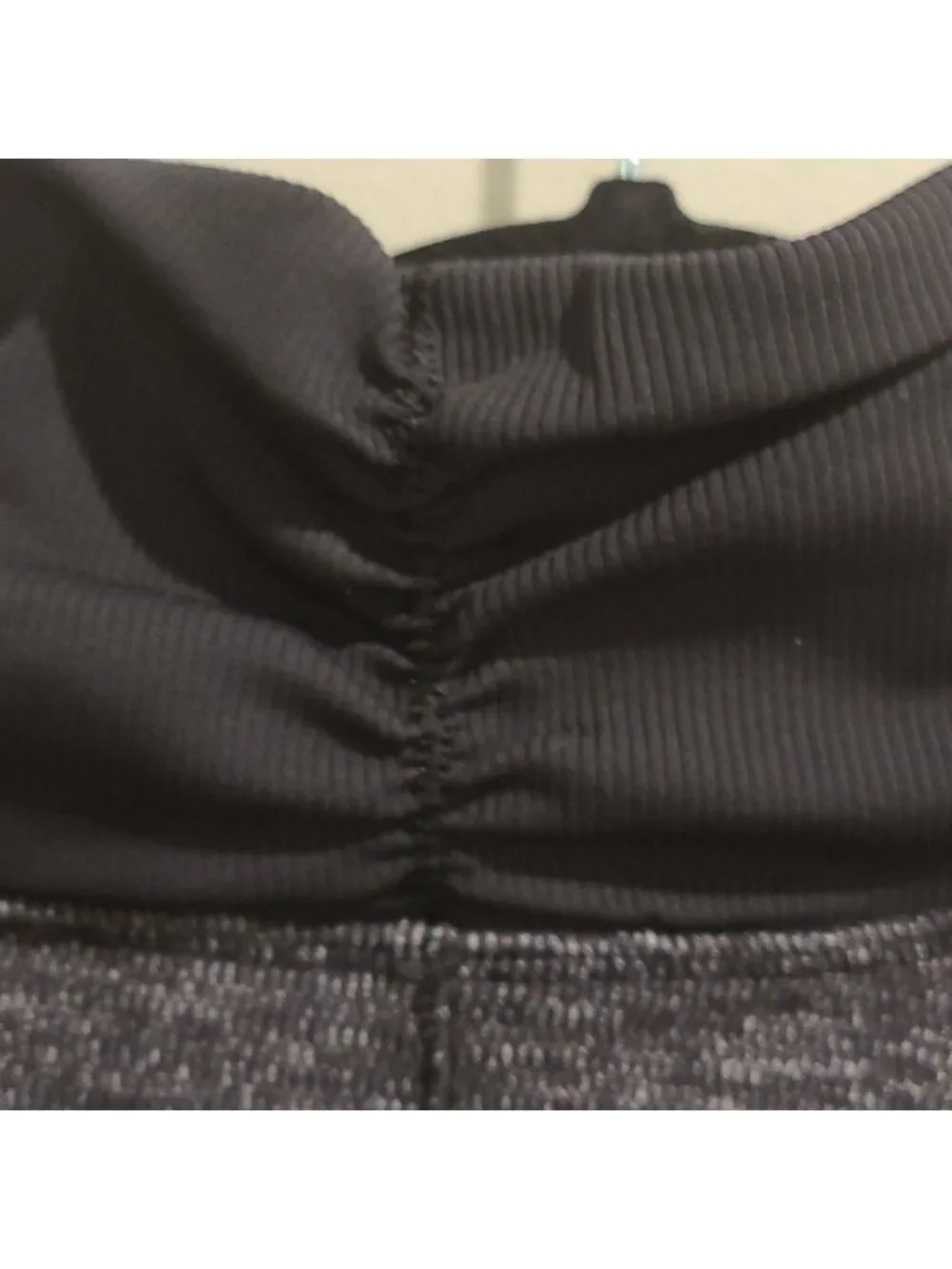 Lululemon Runderful 1/2 Zip Mini Check Pique Black Heathered Black / Black